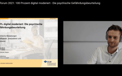 Psychische Gefährdungsbeurteilung digital – VisionGesund im BGW forum