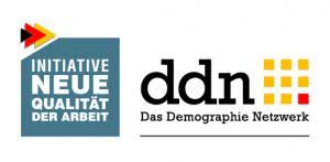 Logo des Demographie-Netzwerks. Initiative Neue Qualität der Arbeit