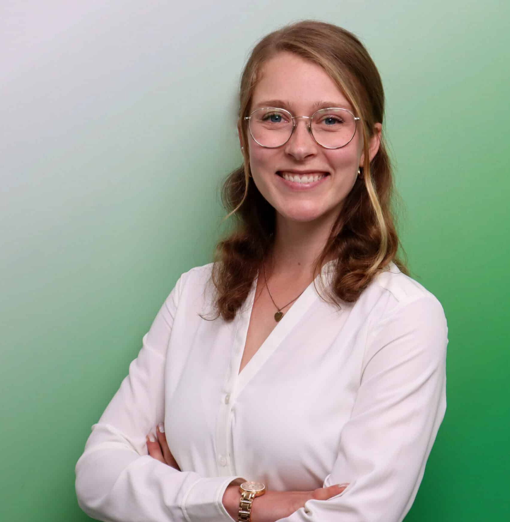 Zu sehen ist unsere VisionGesund-Mitarbeiterin Anna-Lena Mundt